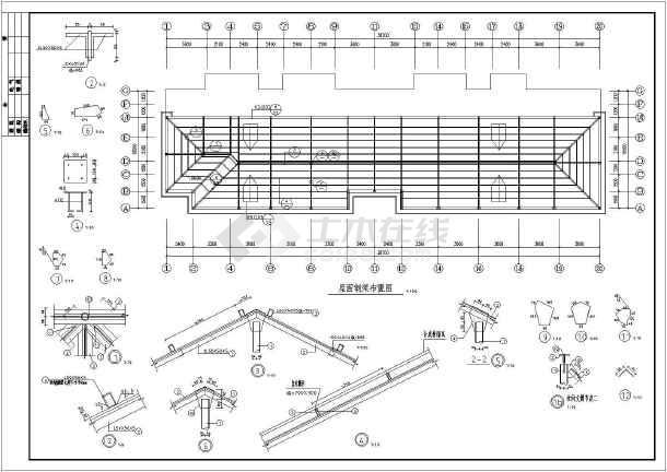江苏某房屋平改坡屋顶结构设计施工图
